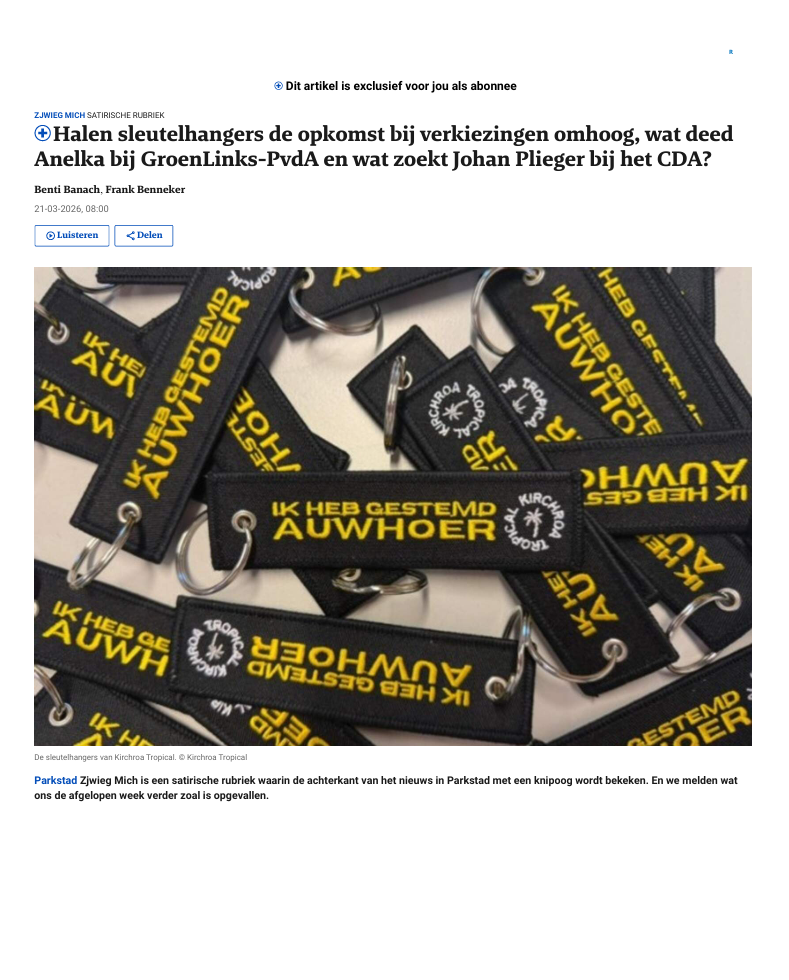 de limburger artikel sleutelhangers