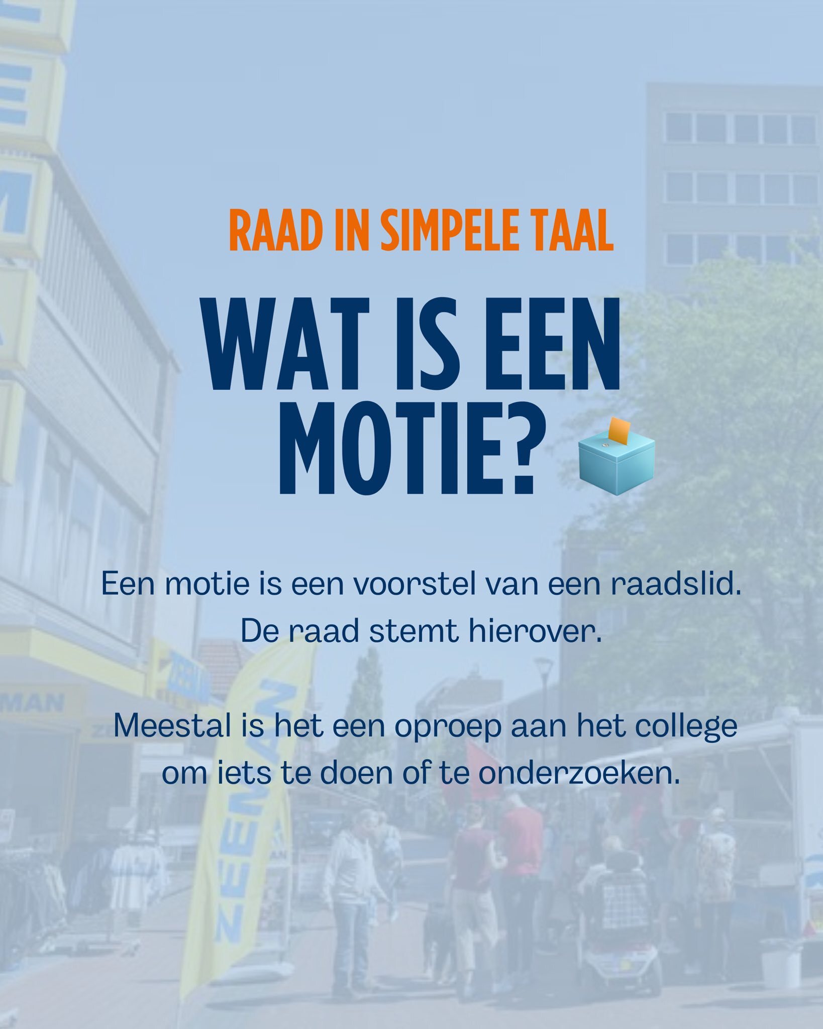 motie uitleg