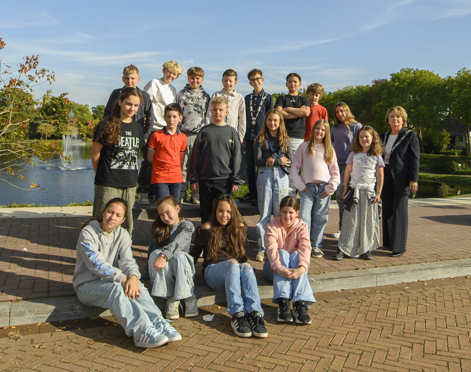 Groepsfoto kindergemeenteraad 2025