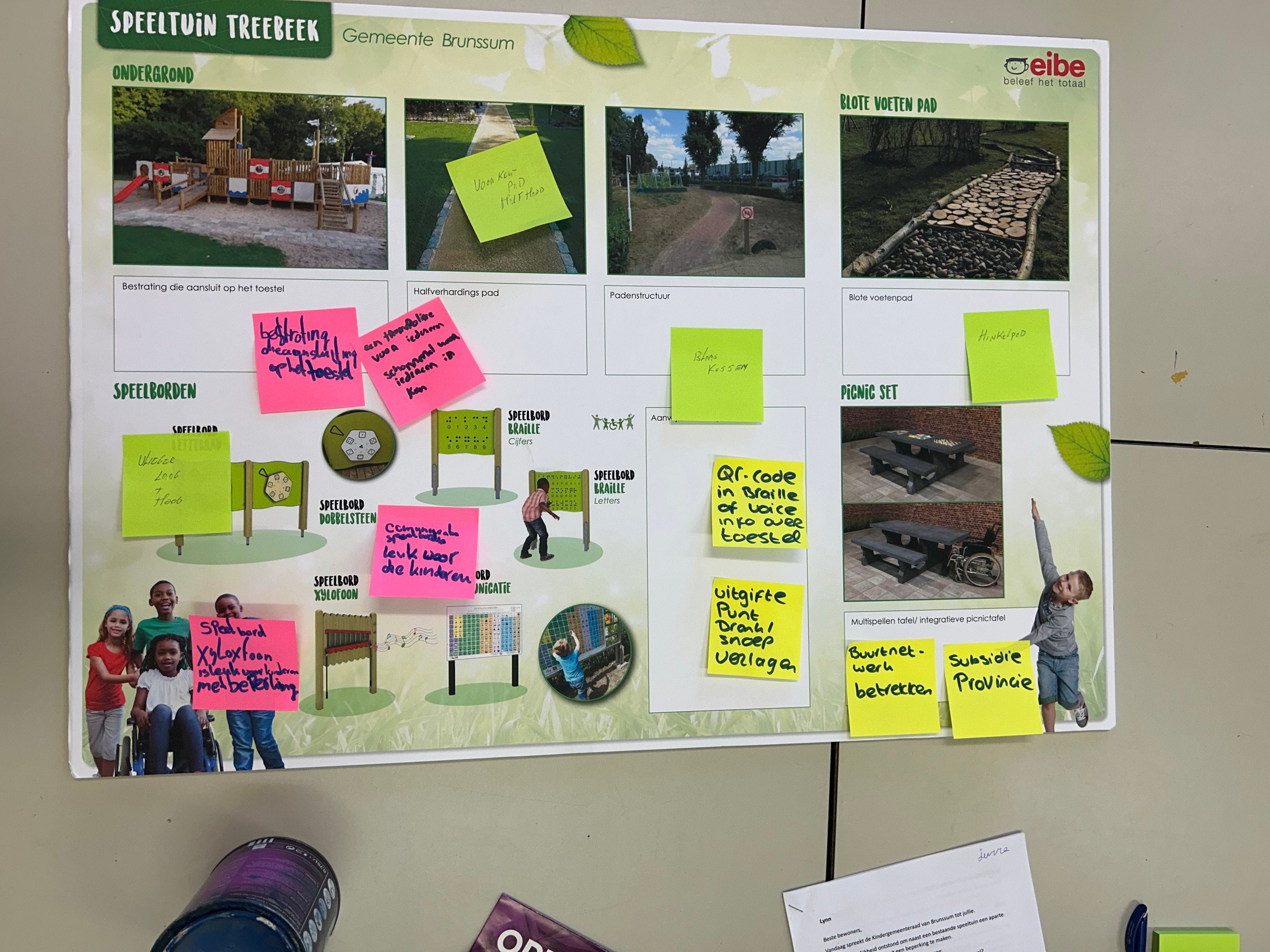 Bewonersbijeenkomst speeltuin Treebeek moodboard