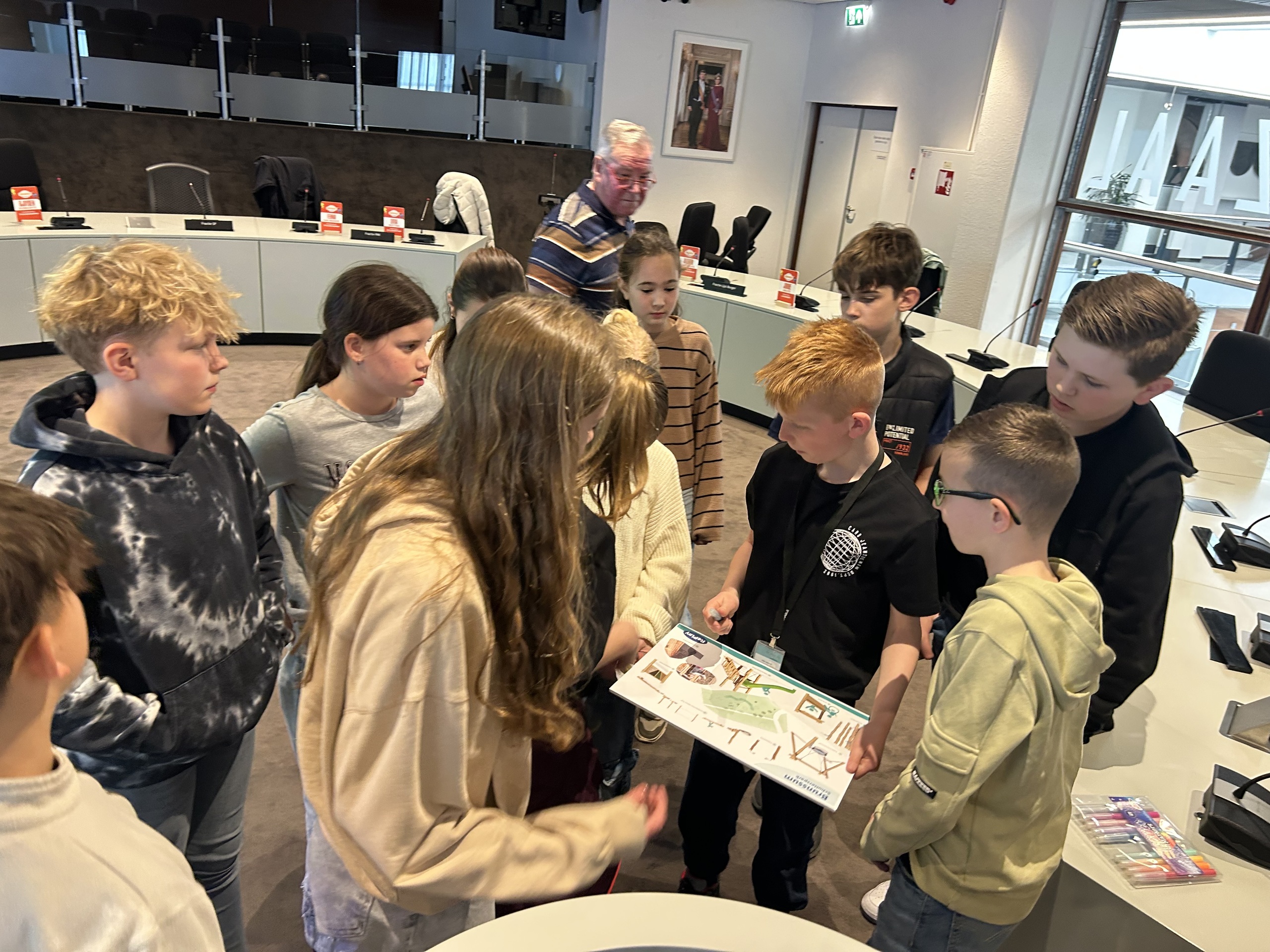 Foto natuurspeeltuin groep