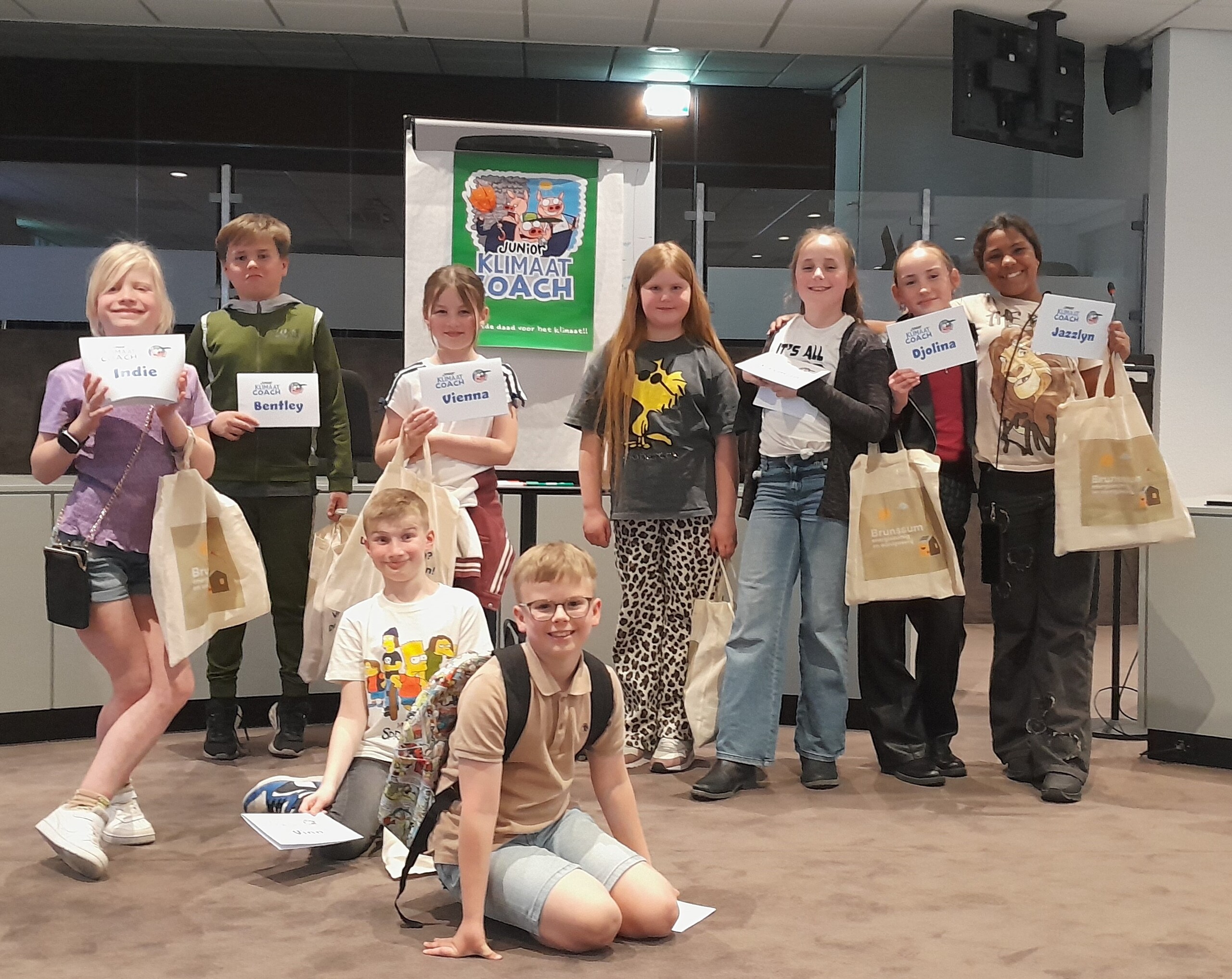 20 maart groepsfoto de klimaatrundjes week 2
