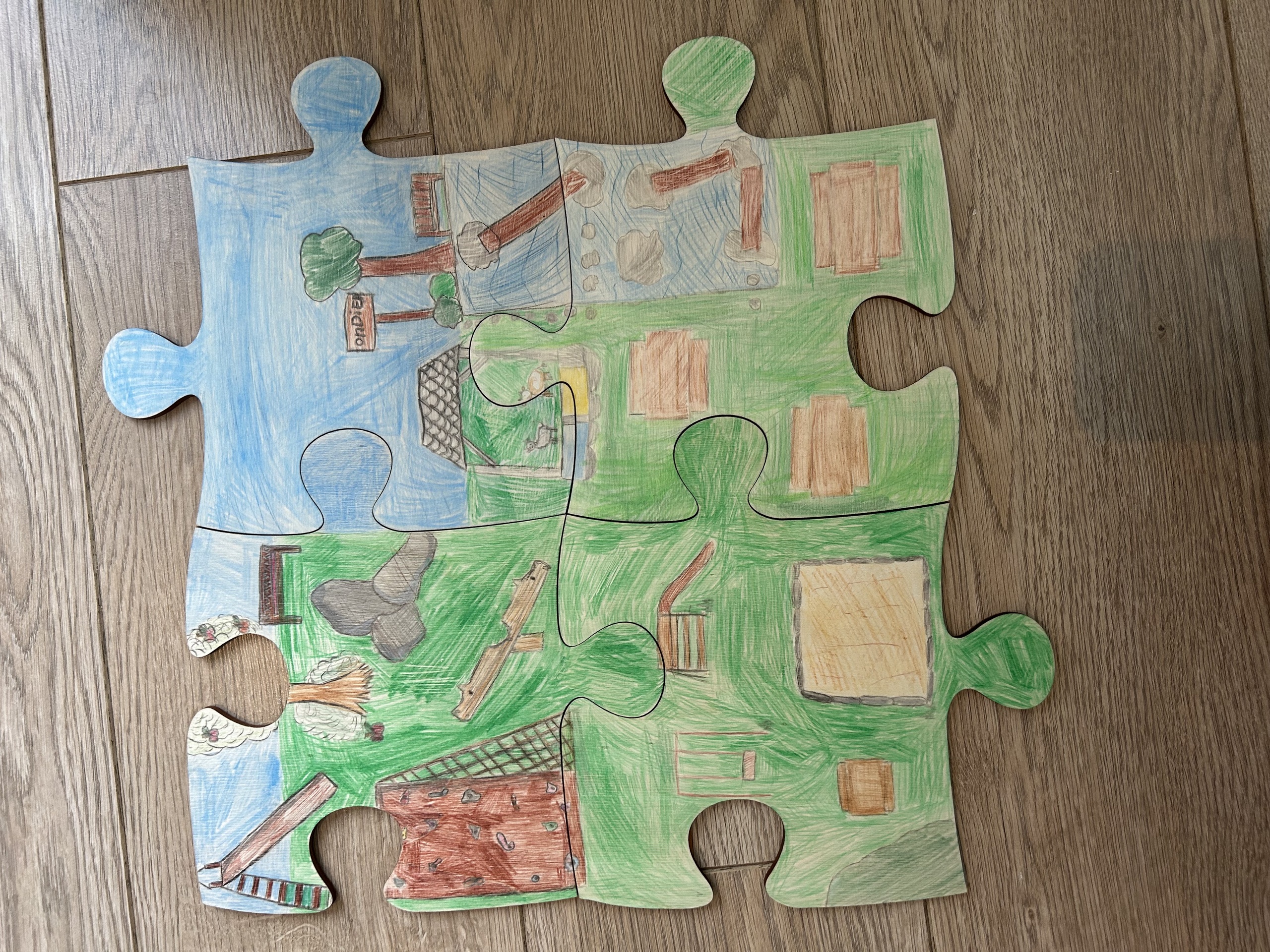 Puzzelstuk De Vlindertuin