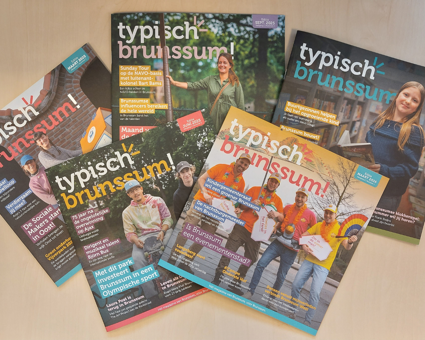 Verschillende magazines van Typisch Brunssum