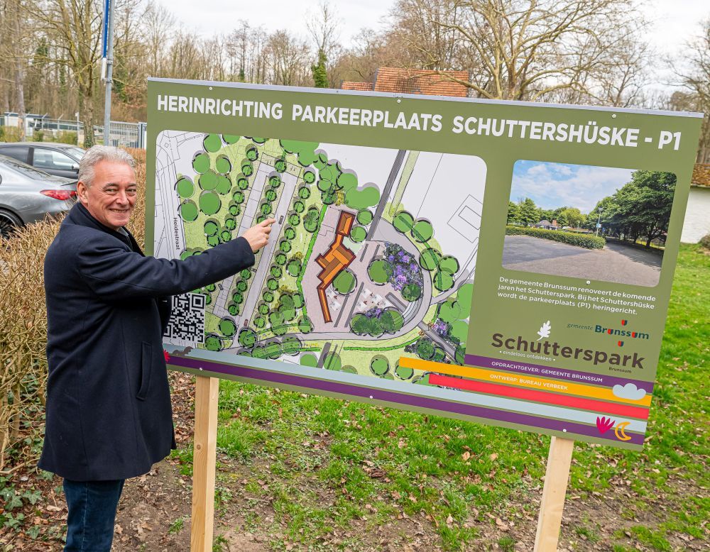 Onthulling borden Schutterspark herinrichting parkeerplaats WEB